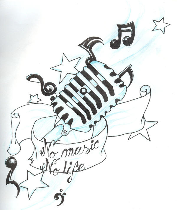 tattoo no music no life by miyublackcat on deviantART