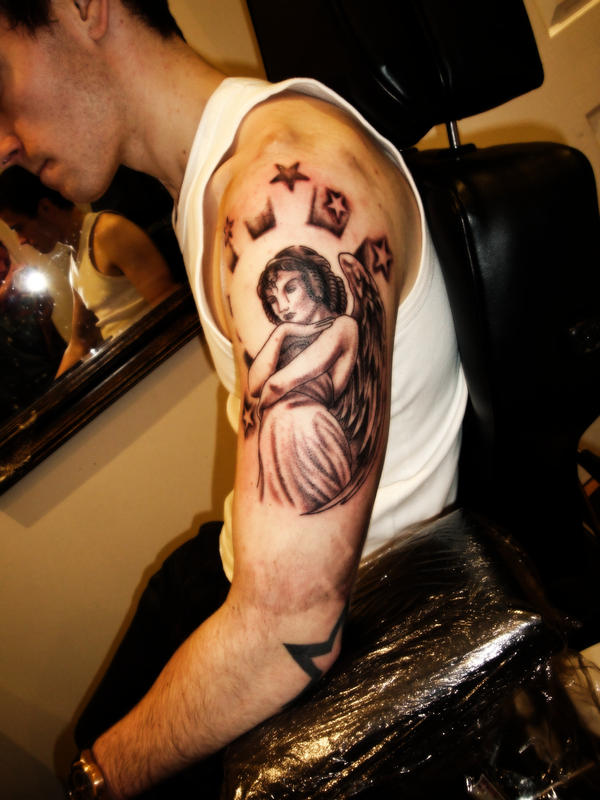 angel tattoo by