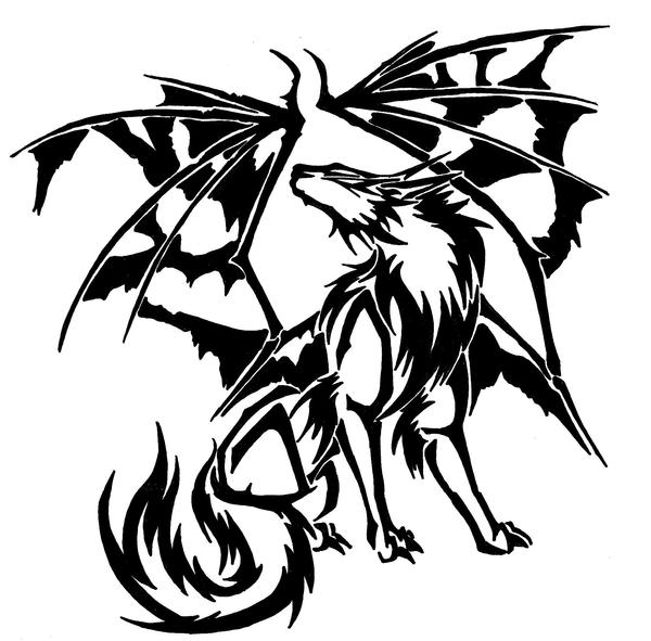Demon Wing Wolf by Revie6661 on deviantART