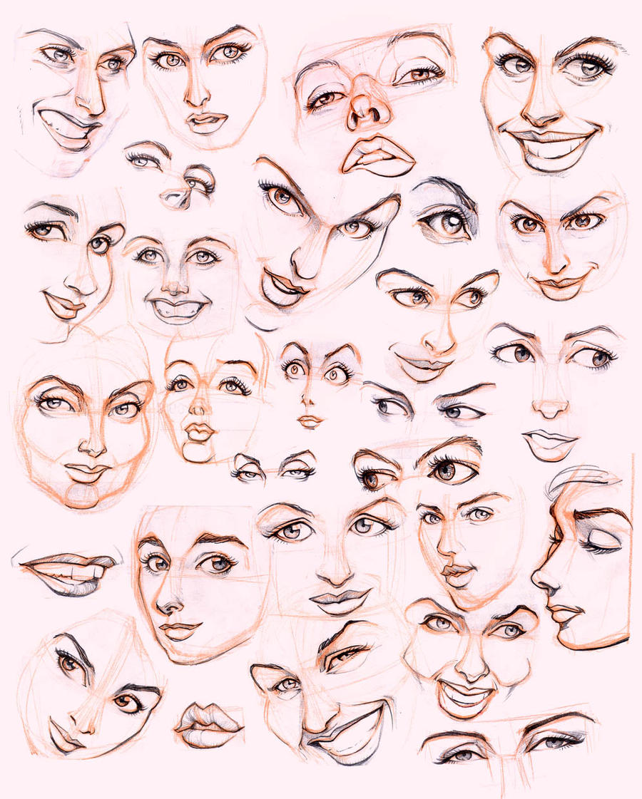 Women's faces by JoniGodoy on DeviantArt