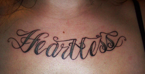 Heartless Tattoo - chest tattoo