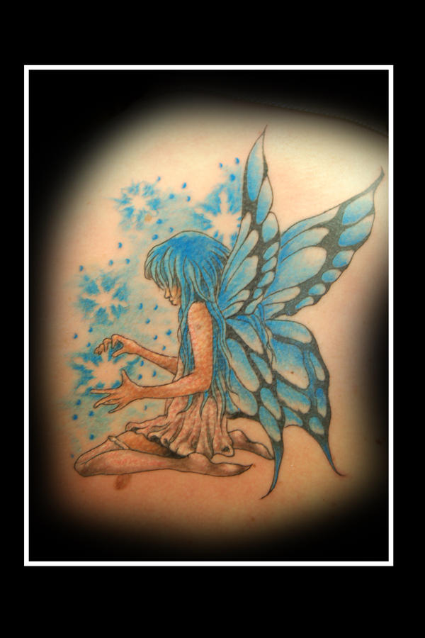 Snow Fairy - shoulder tattoo