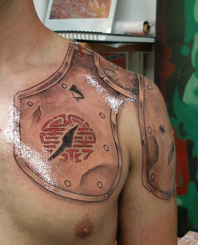 body armor tattoos