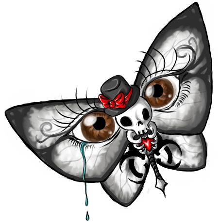 Skull-Butterfly-Tattoo. The Skull is the wonder in the human and animal body 