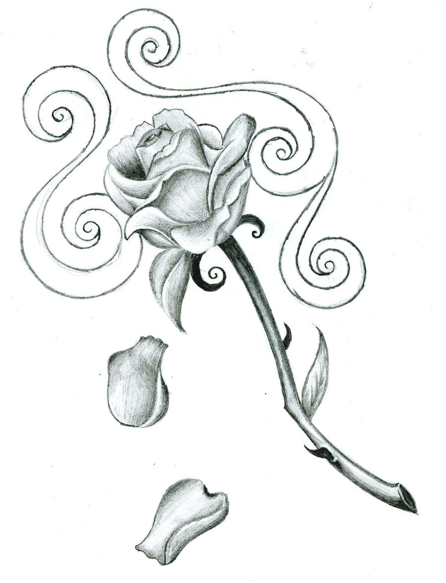 rose tattoo design by