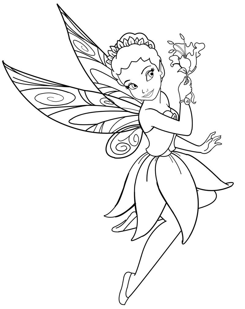 fairie cartoon coloring pages - photo #27