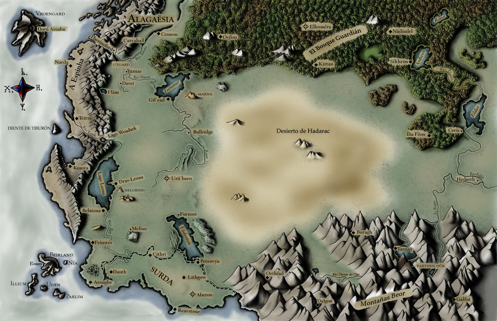 Alagaesia Map - Eragon by Fallen-Remnant on DeviantArt