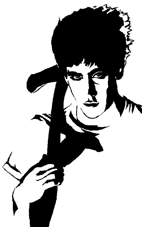 Donnie Darko Axe Stencil by lexicongrrl on deviantART