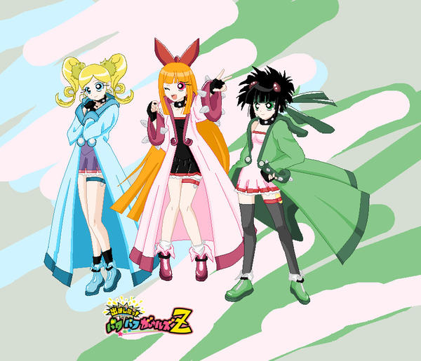 powerpuff girls anime. Demashita Powerpuff Girls Z V2