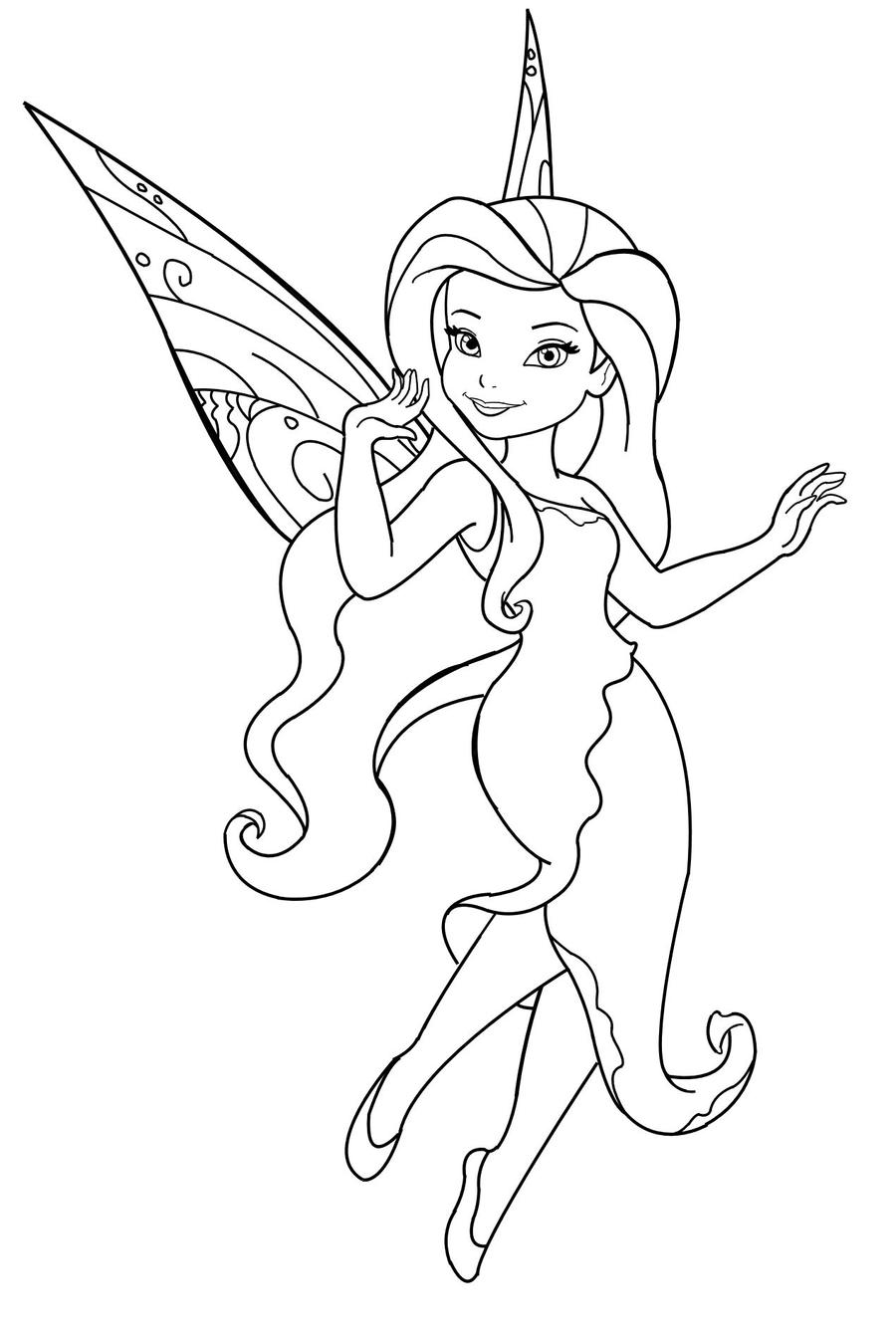 fairie cartoon coloring pages - photo #39