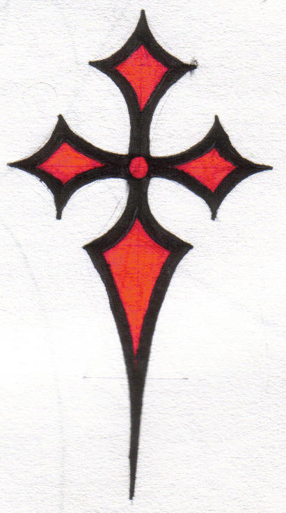 gothic cross tattoo. cross tattoos for men. Gothic