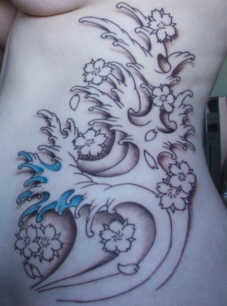 japanese cherry blossom tree tattoo. cherry blossom tree tattoo