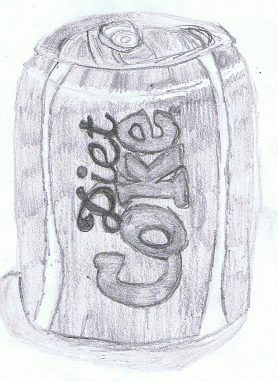 Coke Can Drawing by Super-Wooper on DeviantArt