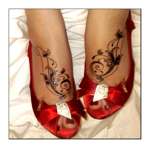 pretty foot tattoos. My foot tattoos.