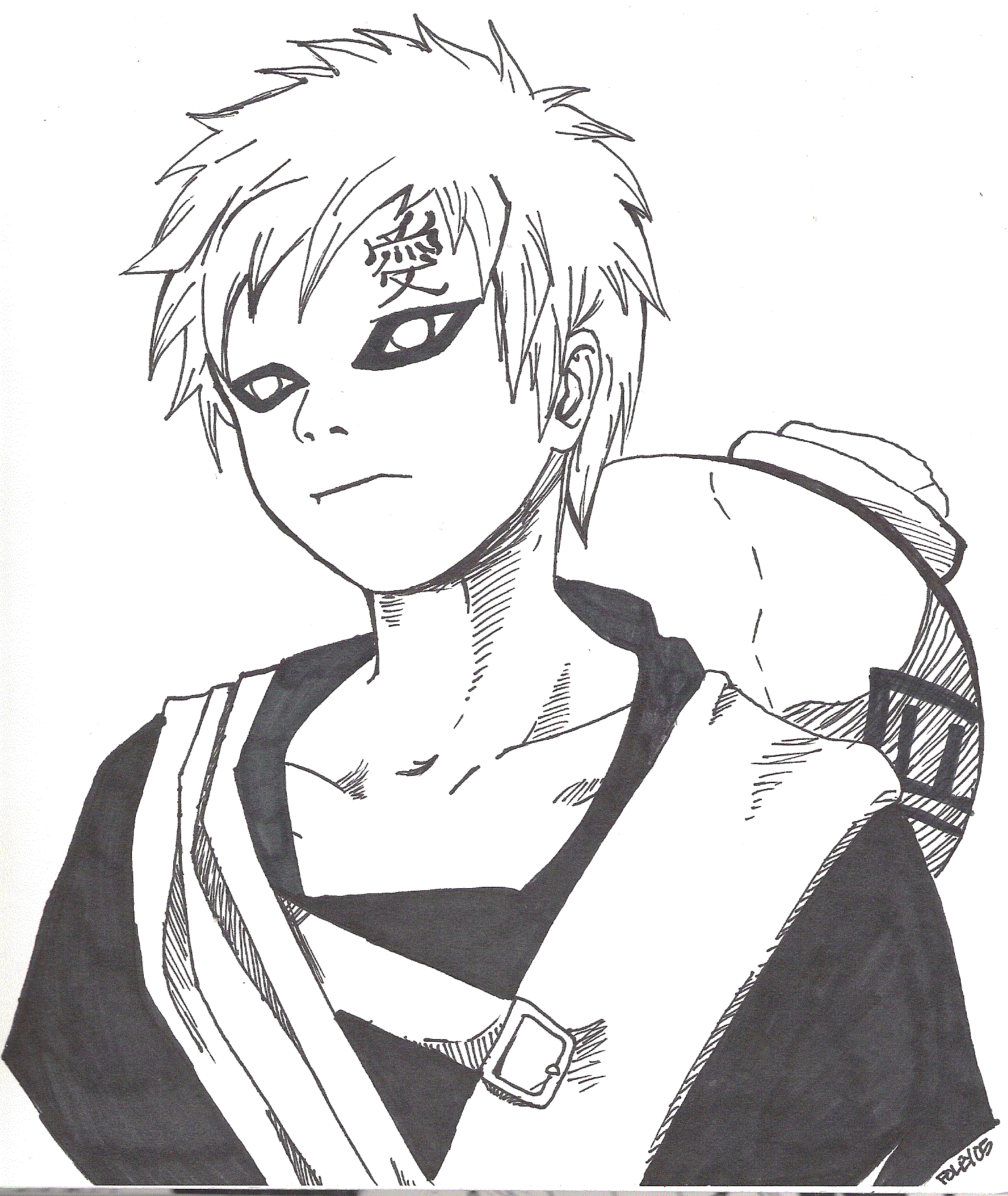 gaara coloring pages - photo #41