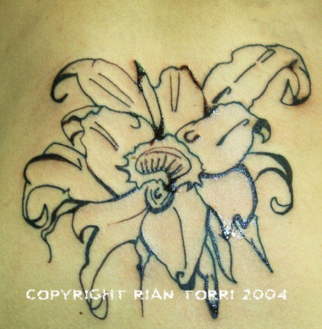 new school flower - flower tattoo