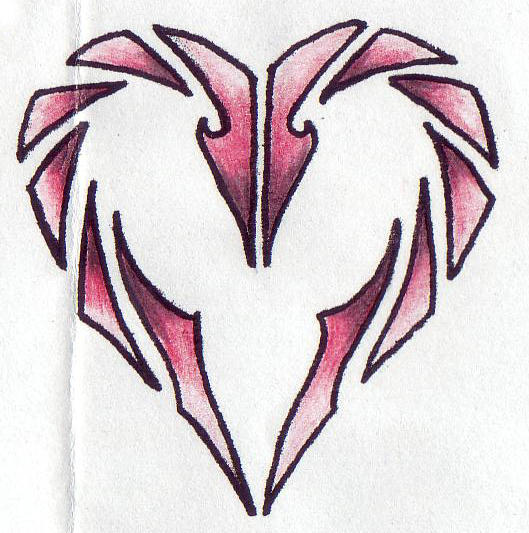 Tribal Heart by Ashes360 on deviantART