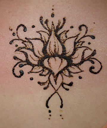 henna flower tattoos