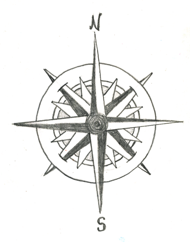 Compass Rose Tattoo Drawings