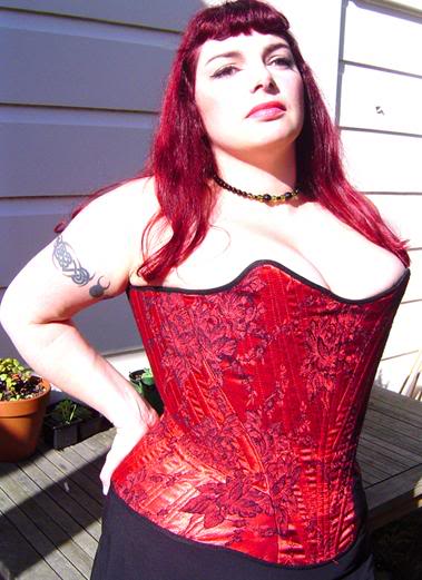 BBW red corset by iriscostume on deviantART