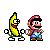 Banana_and_Mario_by_IconatorFreeAvatars