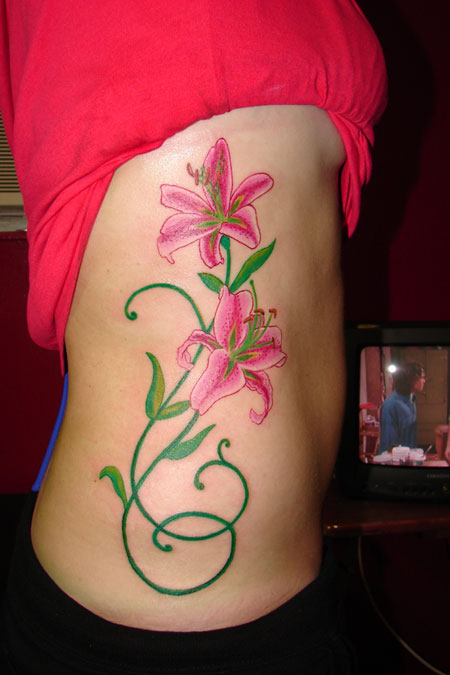 stargazer lily tattoos