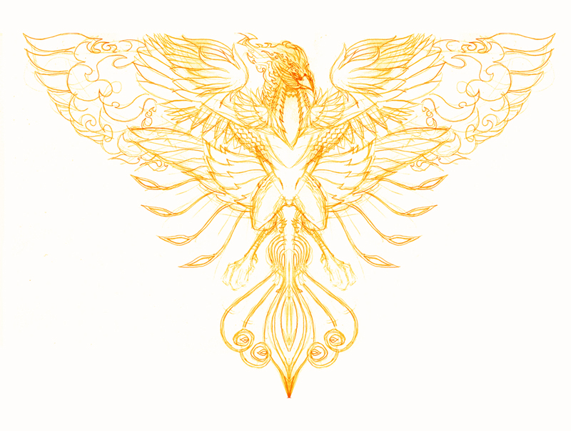 Phoenix tattoo design 02 by