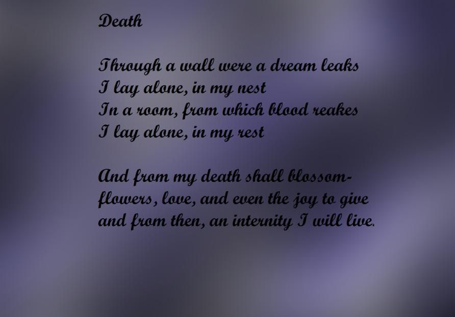 Download this Poem About Death picture