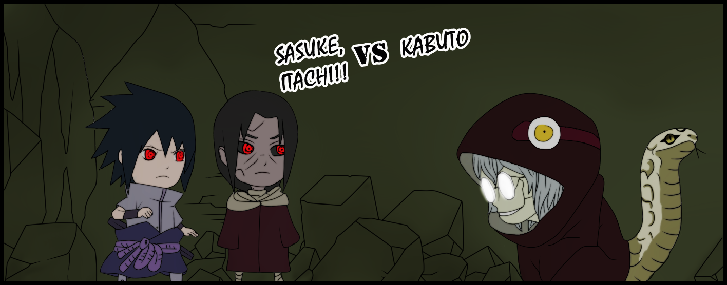 sasuke vs kabuto, itachi vs kabuto