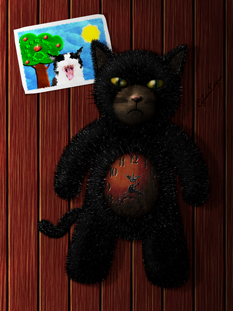 stuffed_toy_kitty_clock_by_cyberlogic-d3