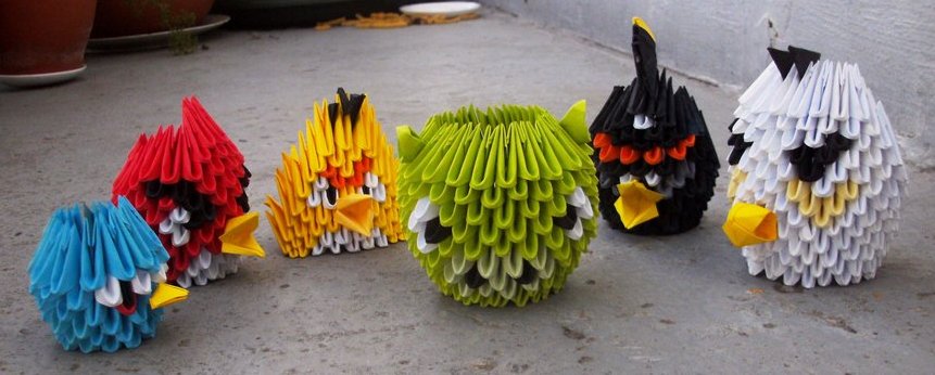 Angry Birds - 3D Origami by SophieEkard