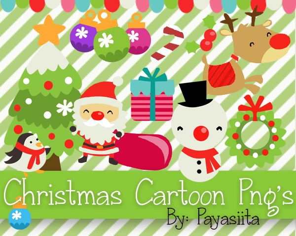 Christmas Cartoon png's by Payasiita