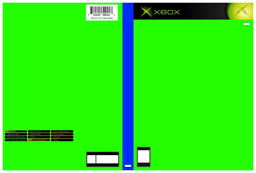 Pixel Perfect Xbox Cover Template by GrimFusion on deviantART