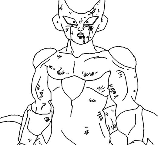 dbz coloring pages frieza - photo #30