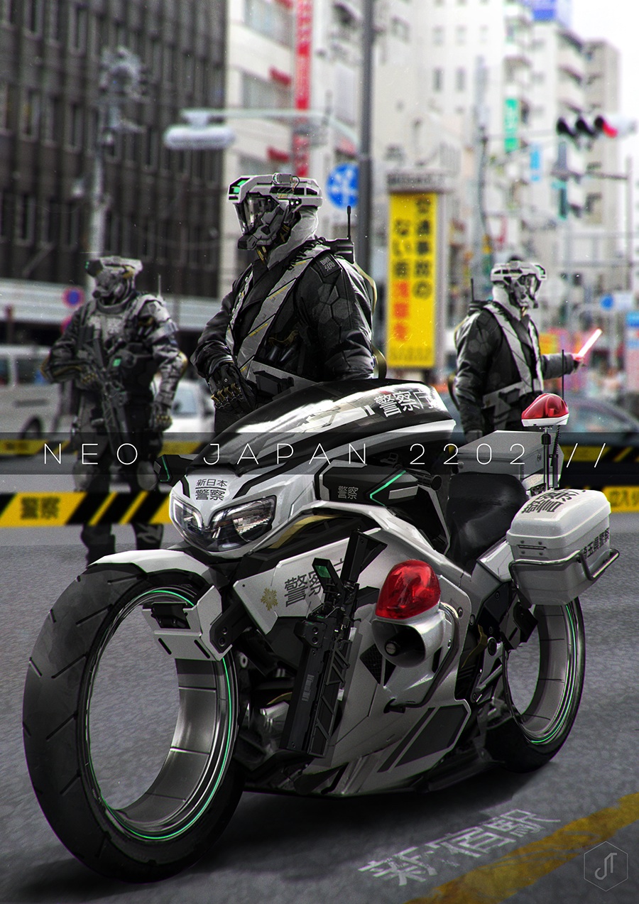 Ai警官が活躍する未来の日本を描く Neo Japan 22 がサイバーパンクでカッコいい 画像アリ Hinemosu