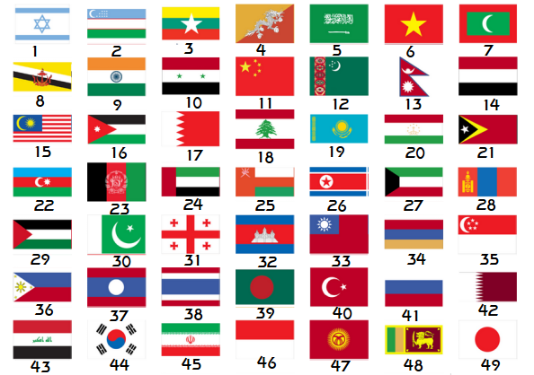 Asian Country Flag 73