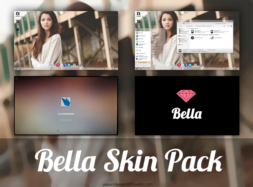 Bella SkinPack for Win7