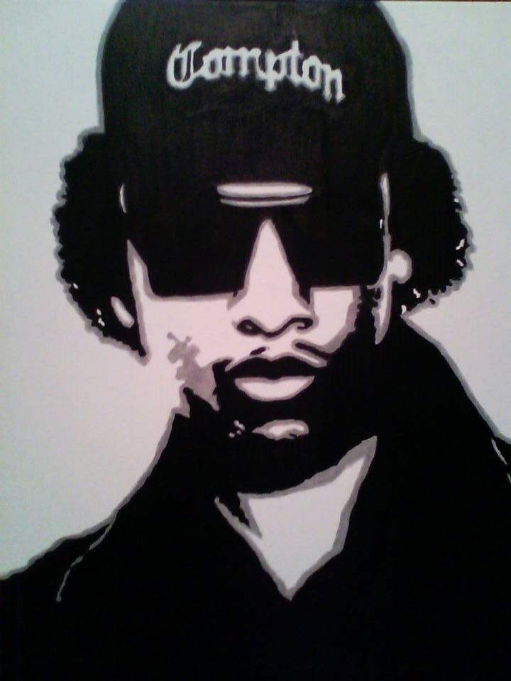 Eazy E Black And White Drawing Eazy e portrait by tiffani-norman