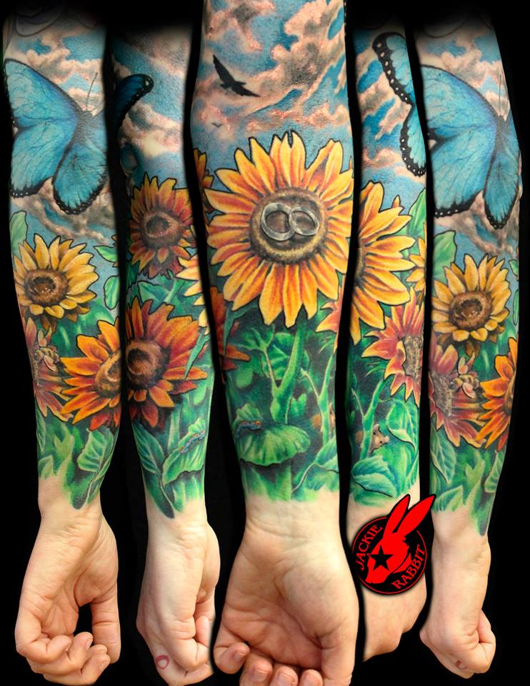 Sunflower Tattoo Sleeve