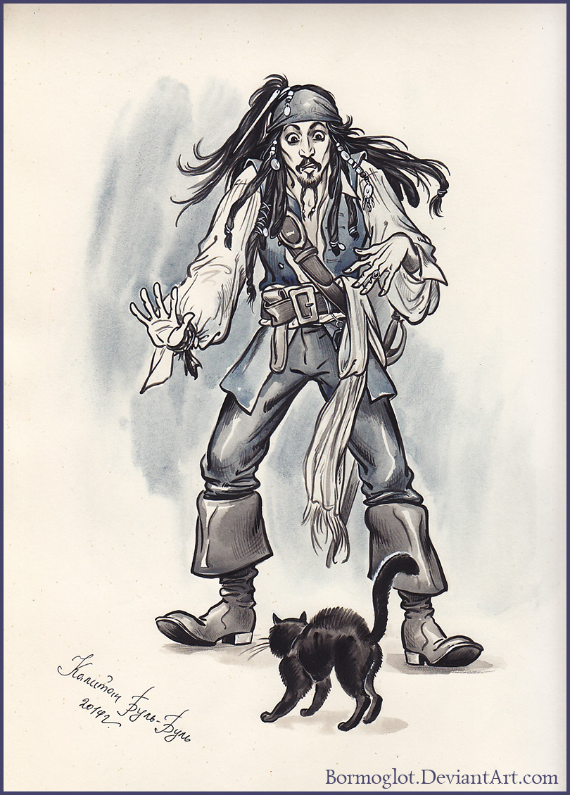 captain_jack_sparrow_and_the_black_cat__