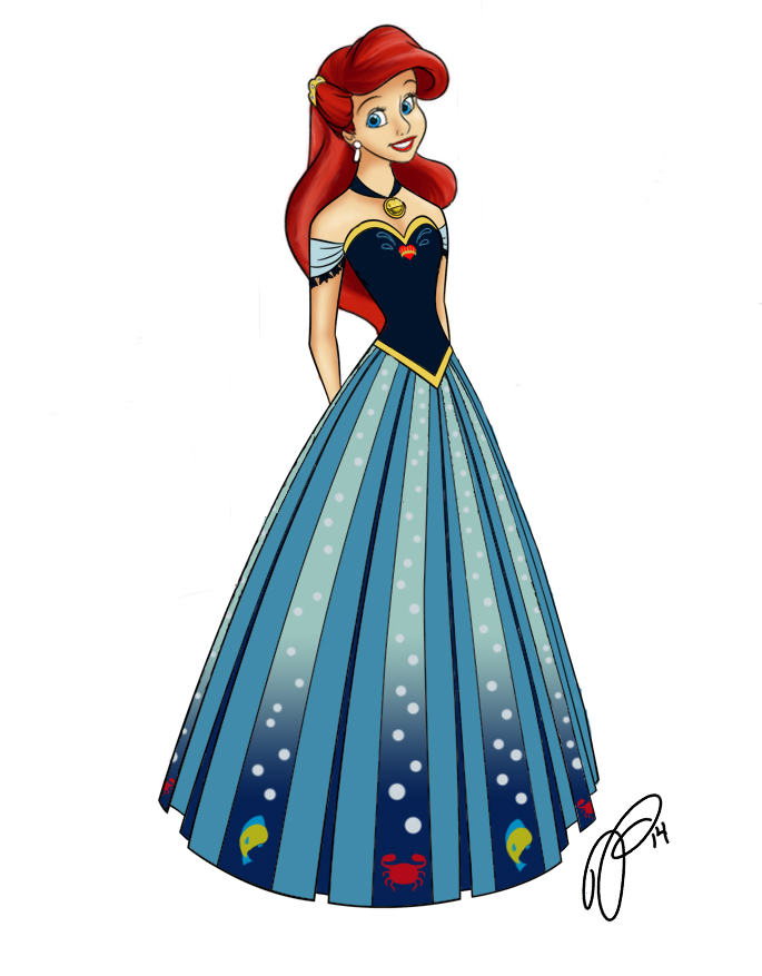 tumblr drawings disney princesses the Ariel Dress: by JadynNytewell Coronation (Kiss Girl)