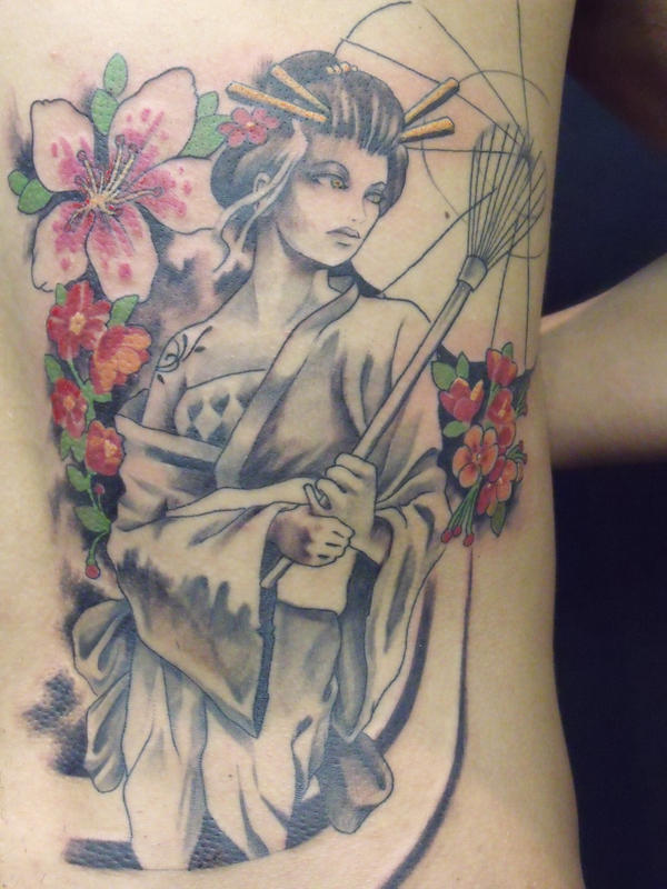 geisha tattoo 14 by mojoncio on deviantART