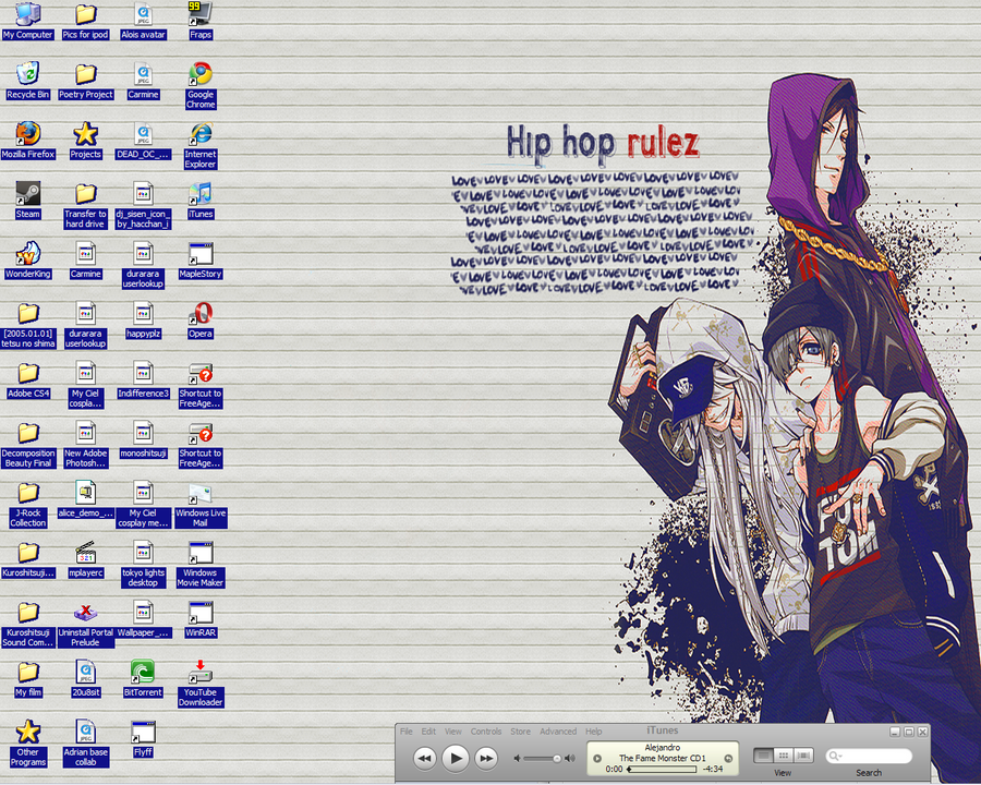 wallpaper hip hop. Hip Hop Kuroshitsuji Wallpaper