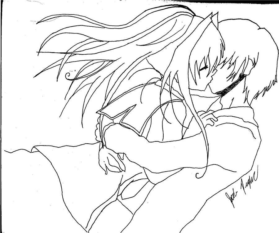 manga kissing coloring pages - photo #31