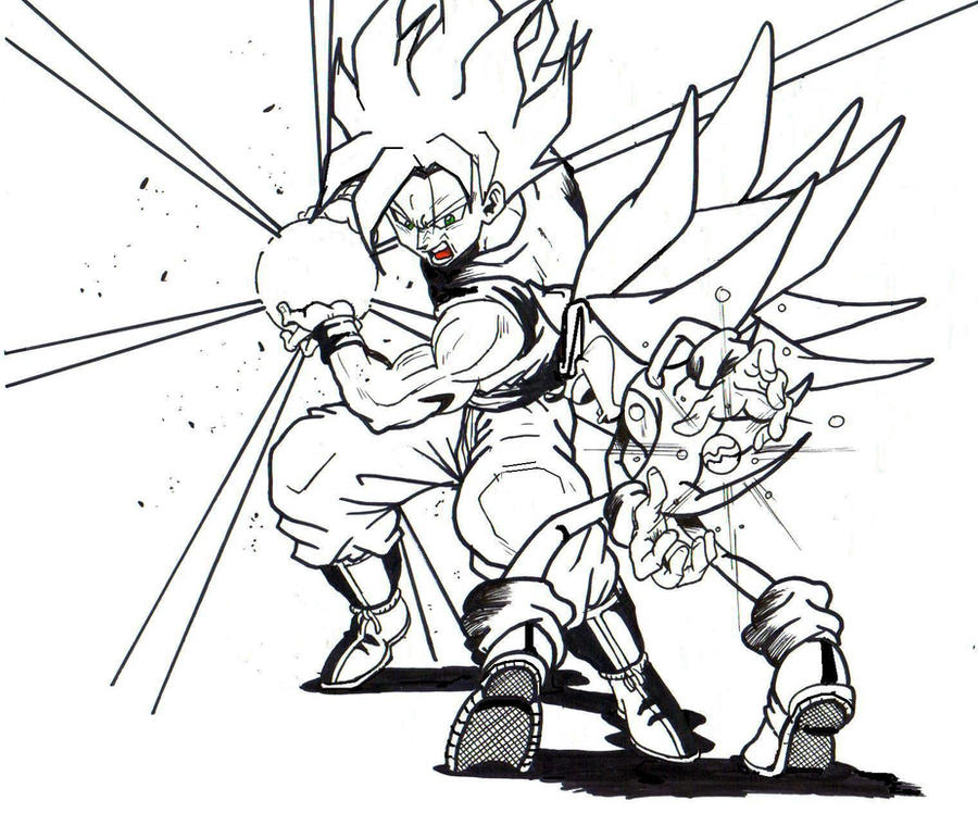 Buu Para Colorear Goku Vs Sonic Coloring Pages Coloring Pages