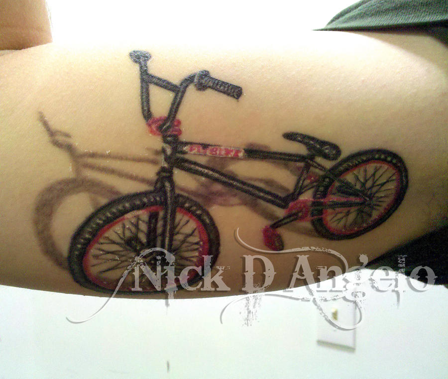 3D BMX Bike Tattoo by ~NickDAngeloTattoos on deviantART
