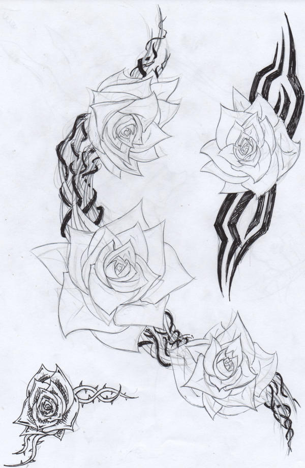tattoo flower design by