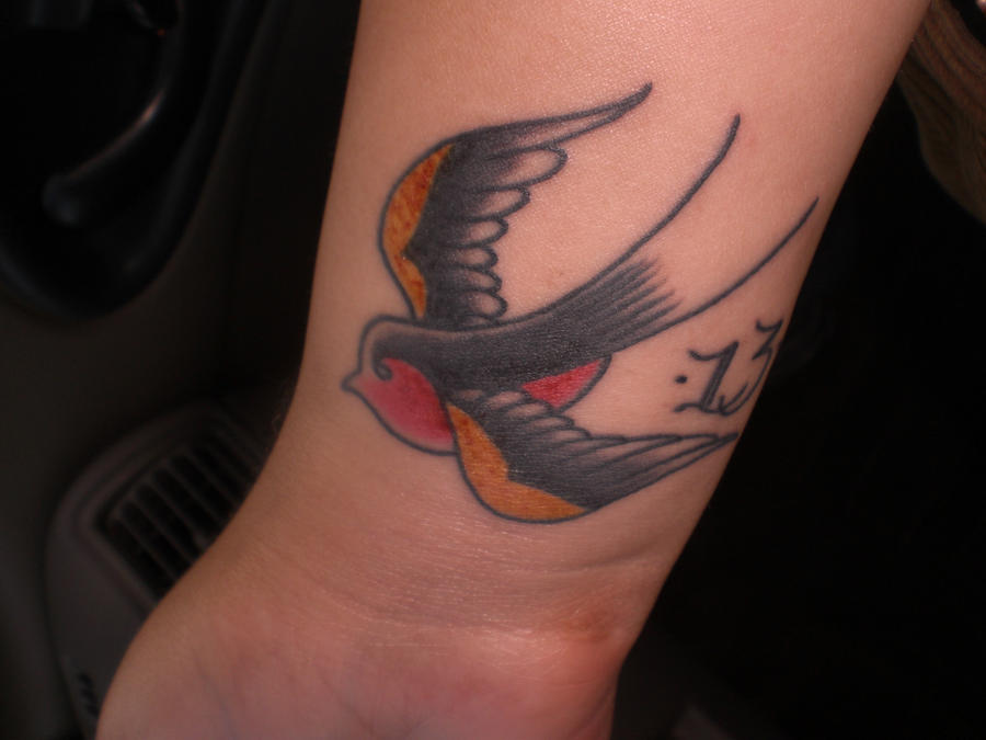Swallow Tattoo by courtneychronic on deviantART