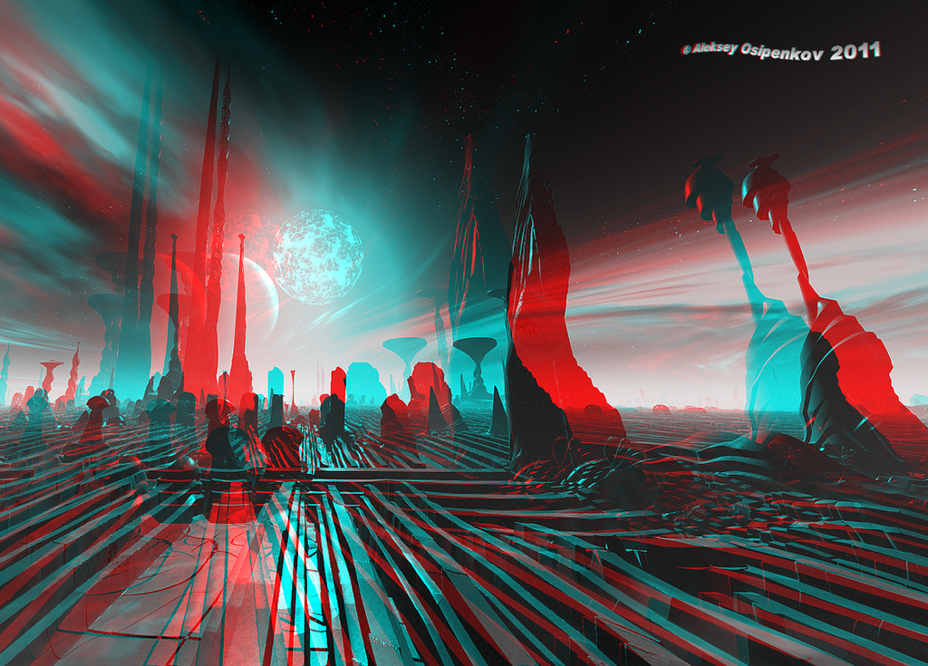 Planet The Puzzle Anaglyph 3D by Osipenkov on deviantART