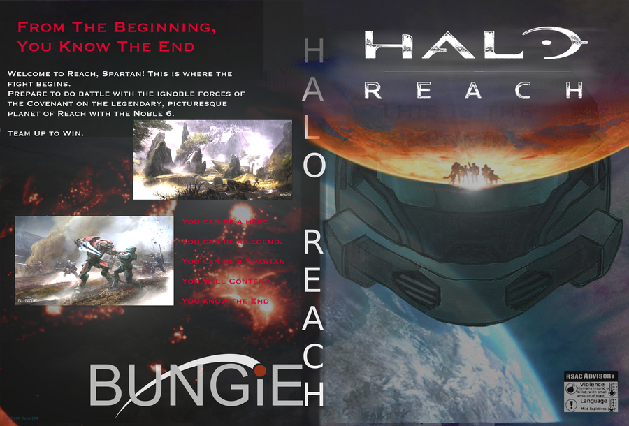 halo 4 cover. Halo Reach: Custom Cover V2 by